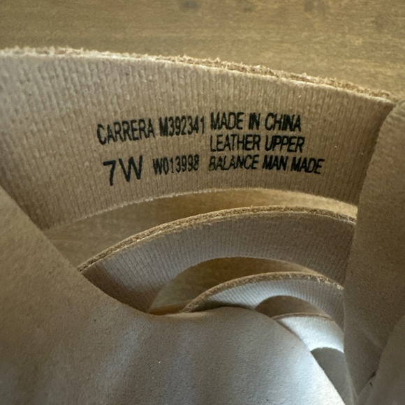 Munro Carrera Sandal Slides Slip On Size 7 W Wide in Tan Calf Leather MSRP $175 - Picture 4 of 5